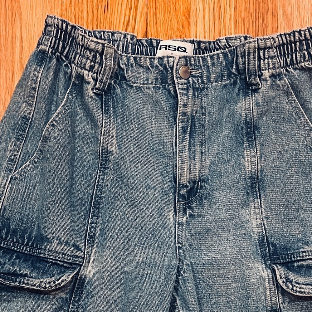 RSQ Jeans Cargo Baggy High Waist 31 - Picture 2 of 4